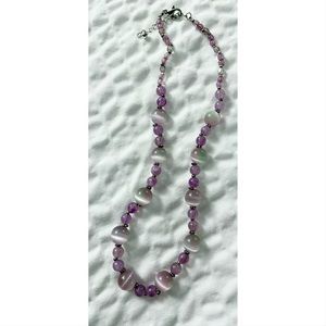 Necklace-Pink Necklace 17"